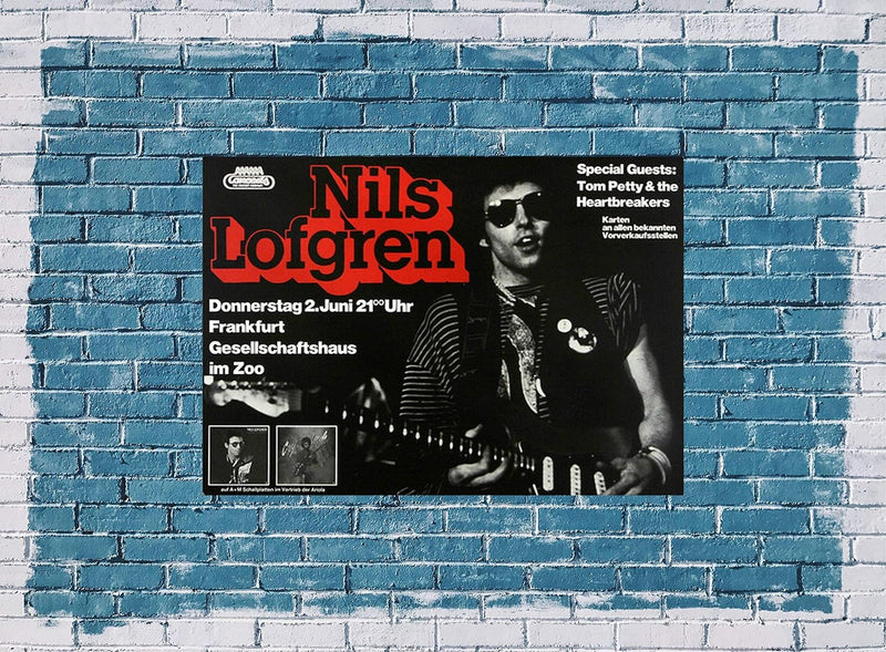 Nils Lofgren - Cry Tough, Frankfurt 1977 » Konzertplakat/Premium Poster | Live Konzert Veranstaltung