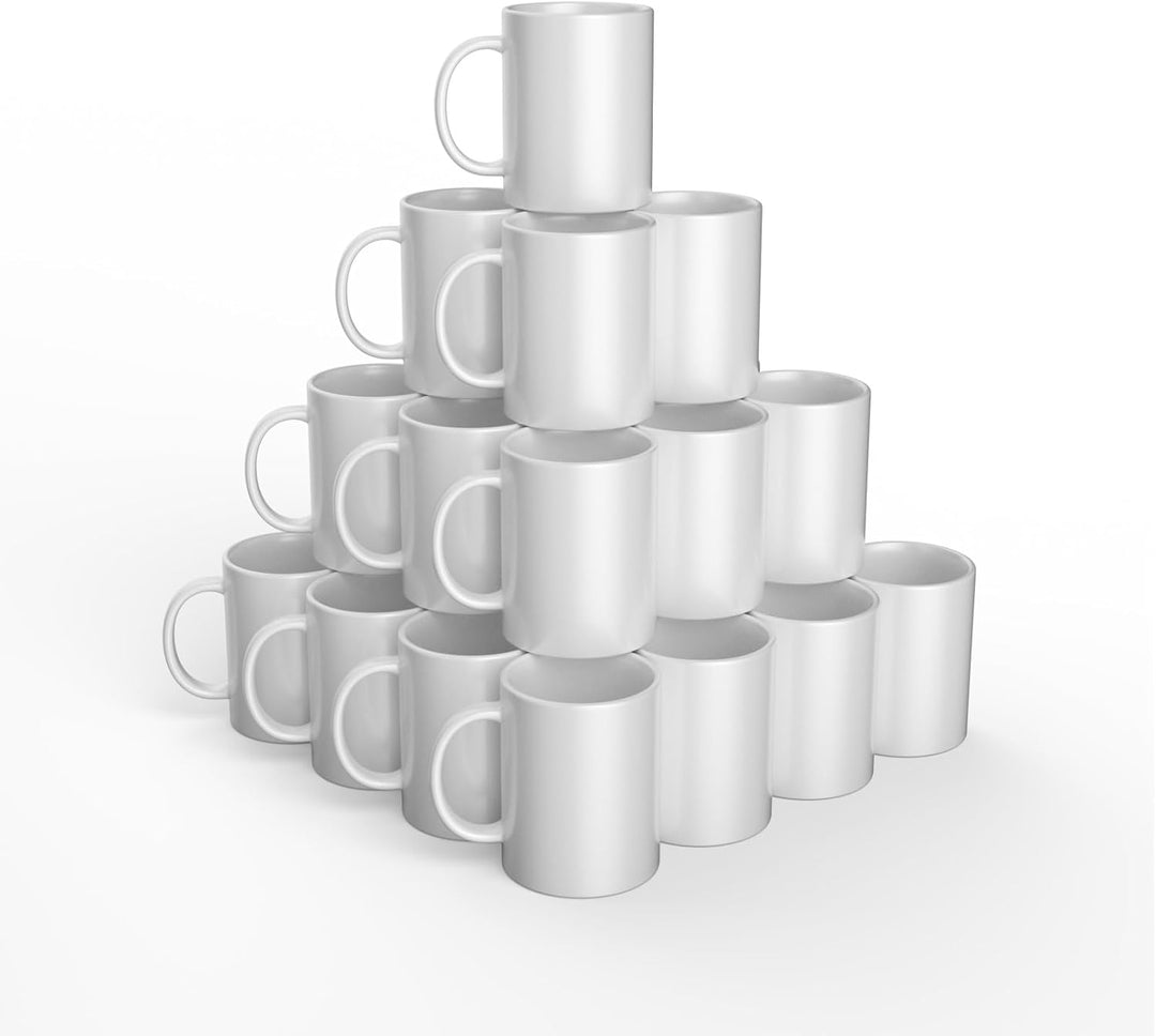 Cricut Leere Tassen, Weiss, 425 ml, 36 x Infusionble Tinte, Sublimationsbecher, zur Verwendung mit C
