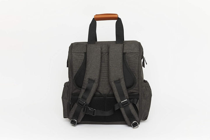 Baby Wickelrucksack I Wickeltasche mit Wickelunterlage I Wasserabweisend I 12 Fächer ca. 28 Liter I