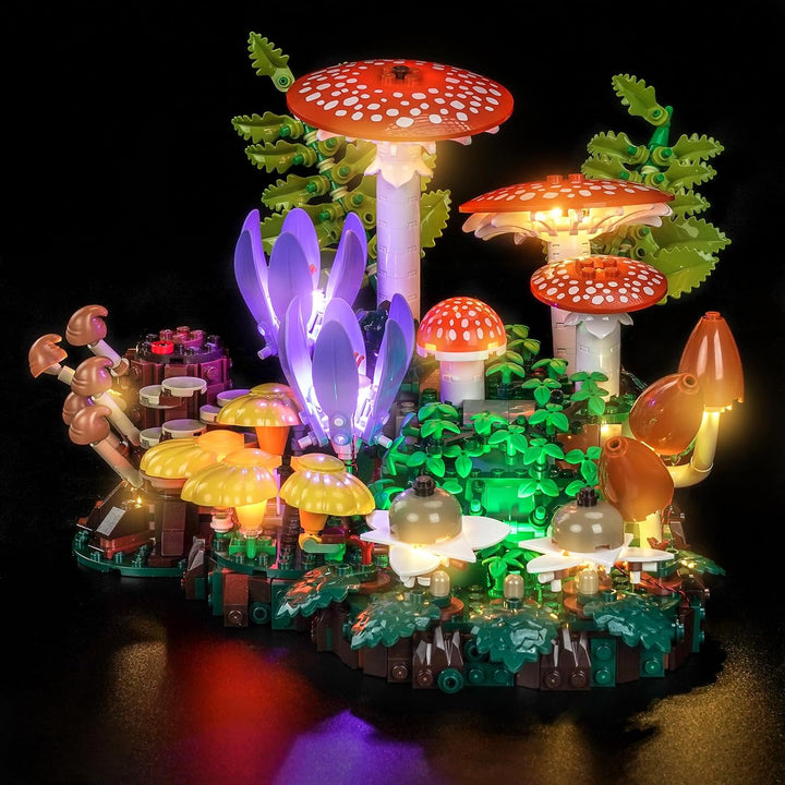 LocoLee Licht Kit kompatibel mit Lego Waldpilze, (kein Modell, nur Licht) Dekorative Beleuchtung Set