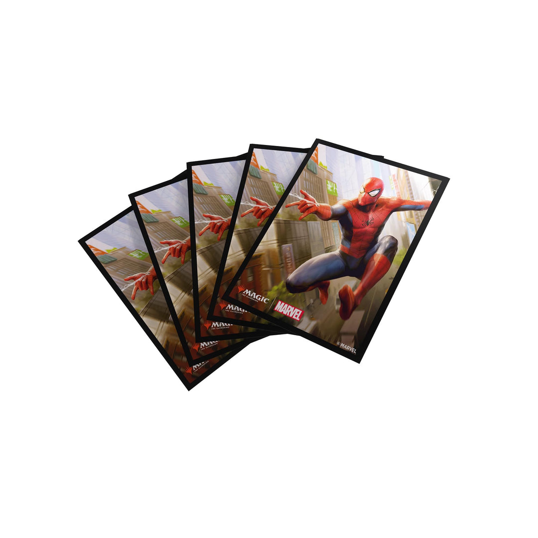 Gamegenic, Magic: The Gathering – Marvel's Spider-Man Premium Art Sleeves – Spider-Man, 105 Sleeves