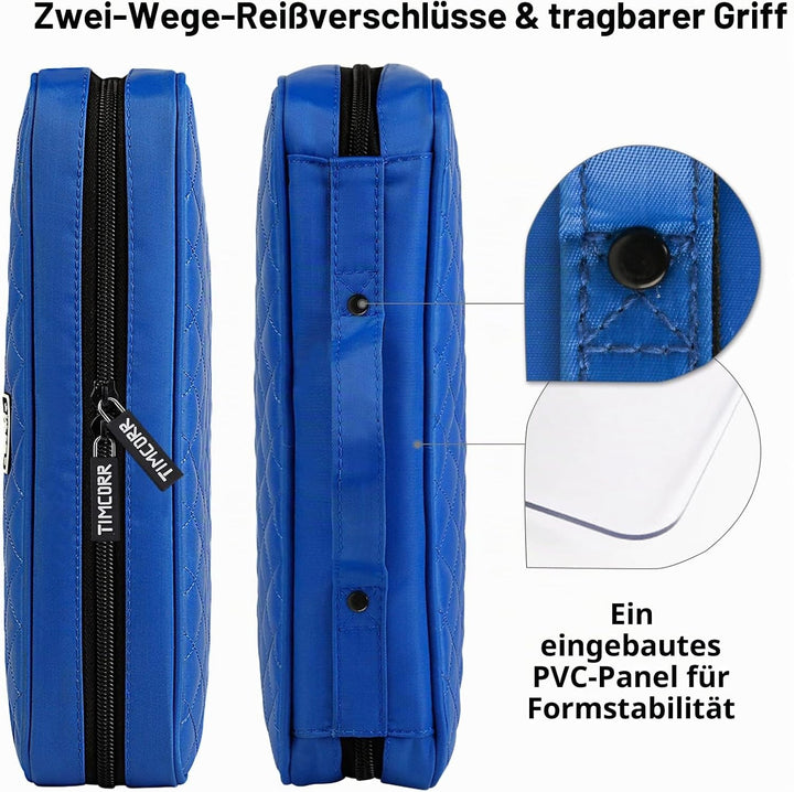 TIMCORR CD Tasche DVD Tasche Aufbewahrung, 160 Kapazität DVD Aufbewahrung CD Hülle DVD Hüllen Organi