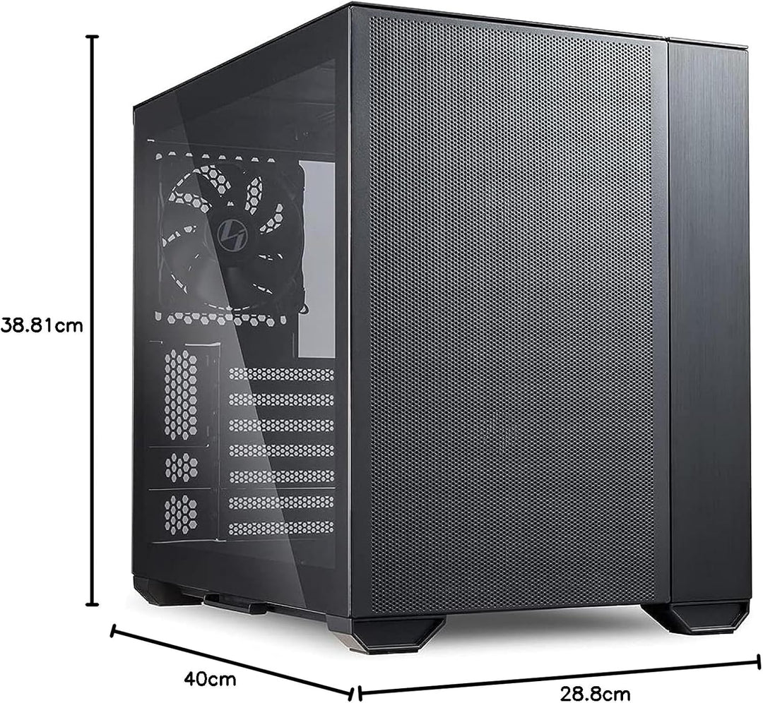 Lian Li O11 Air Mini PC-Gehäuse (SPCC/Aluminium/gehärtetes Glas, ATX, Mini-Tower) Schwarz, O11 AIR M