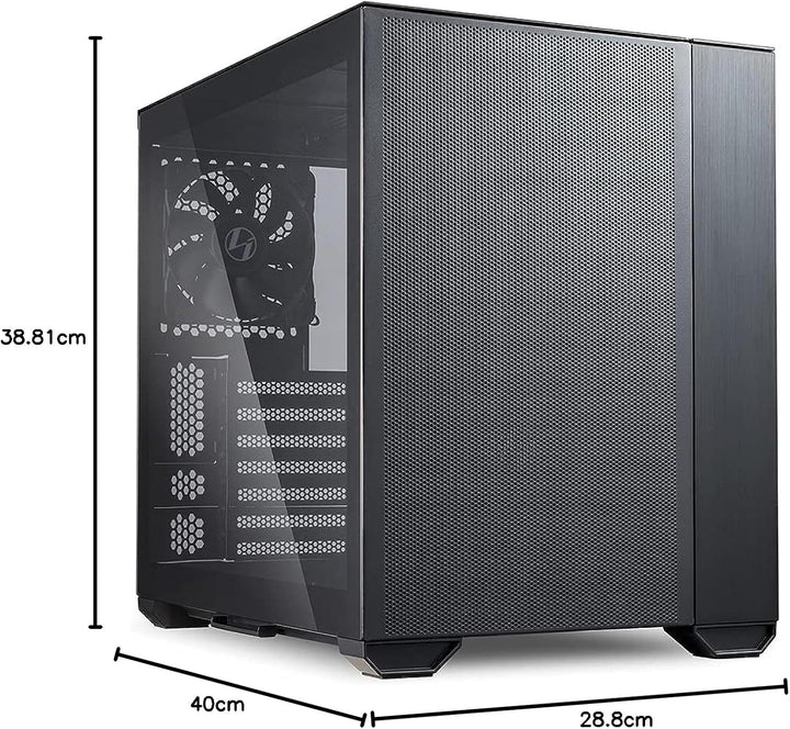 Lian Li O11 Air Mini PC-Gehäuse (SPCC/Aluminium/gehärtetes Glas, ATX, Mini-Tower) Schwarz, O11 AIR M