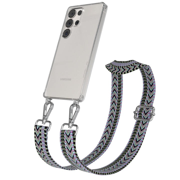 EAZY CASE Handykette - Verstellbares Taschenband kompatibel mit Galaxy S25 Ultra, Schulterriemen, Ha