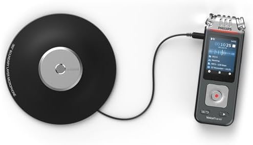 Philips DVT8115 VoiceTracer, Diktiergerät Aufnahmegerät, HiFi Meeting Mikrofon, hervorragende Meetin