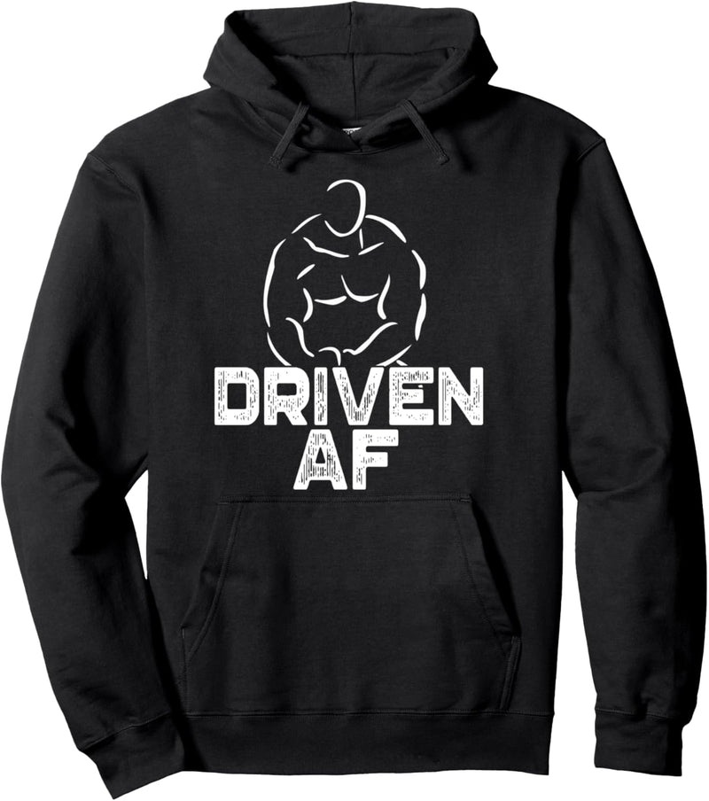 Driven AF Bodybuilding Gym Fitness Workout Geschenk Pullover Hoodie