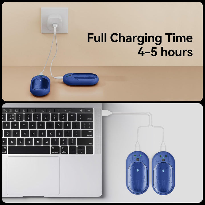 COTOP Handwärmer Elektrisch, 6000 mAh 2er Pack Taschenwärmer Wiederverwendbar, Akku Handwärmer USB C