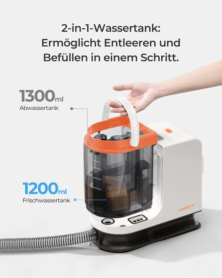 Uwant B200 SE, Polsterreiniger gerät, Schwebemagnetmotor-Technologie, geeignet für die Reinigung von