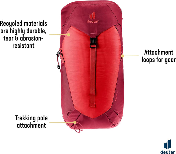 deuter AC Lite 24 Wanderrucksack Cherry-masala, Cherry-masala