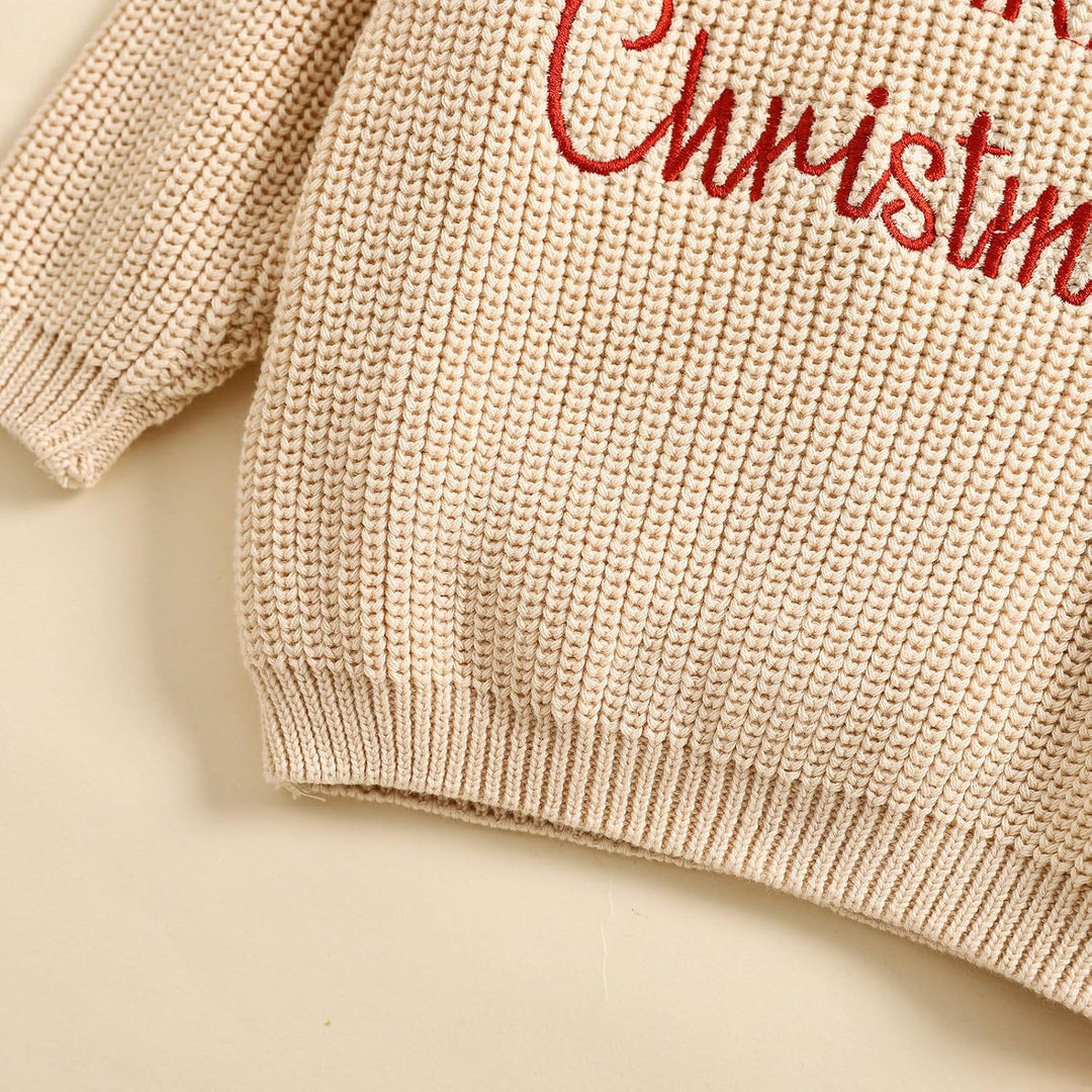 L&amp;ieserram Baby Jungen Mädchen Weihnachtspullover Weihnachten Gestrickt Pullover Jumper Neugeborenen