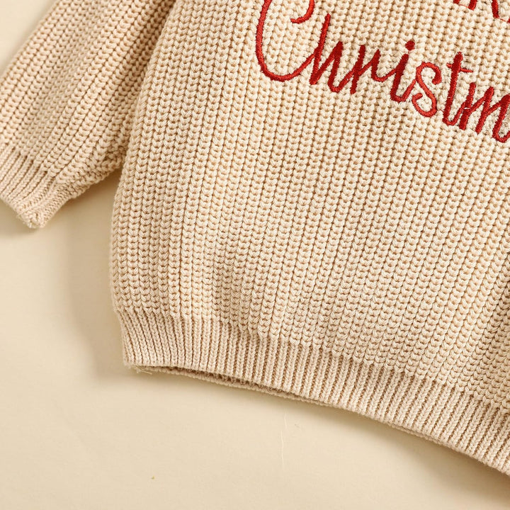 L&amp;ieserram Baby Jungen Mädchen Weihnachtspullover Weihnachten Gestrickt Pullover Jumper Neugeborenen