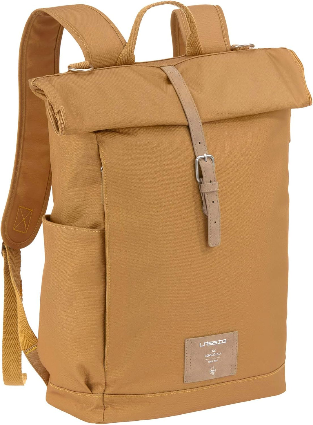 LÄSSIG Wickeltasche, Wickelunterlage, Kinderwagenbefestigung, Flaschenhalter nachhaltig produziert/G