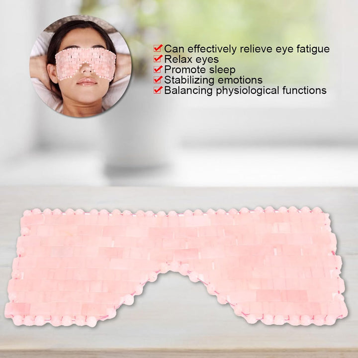 Jade Stone Eye Mask, Kühlende Schlafaugenmaske, Kalte Therapie, für Entspannung, und Augenermüdung (