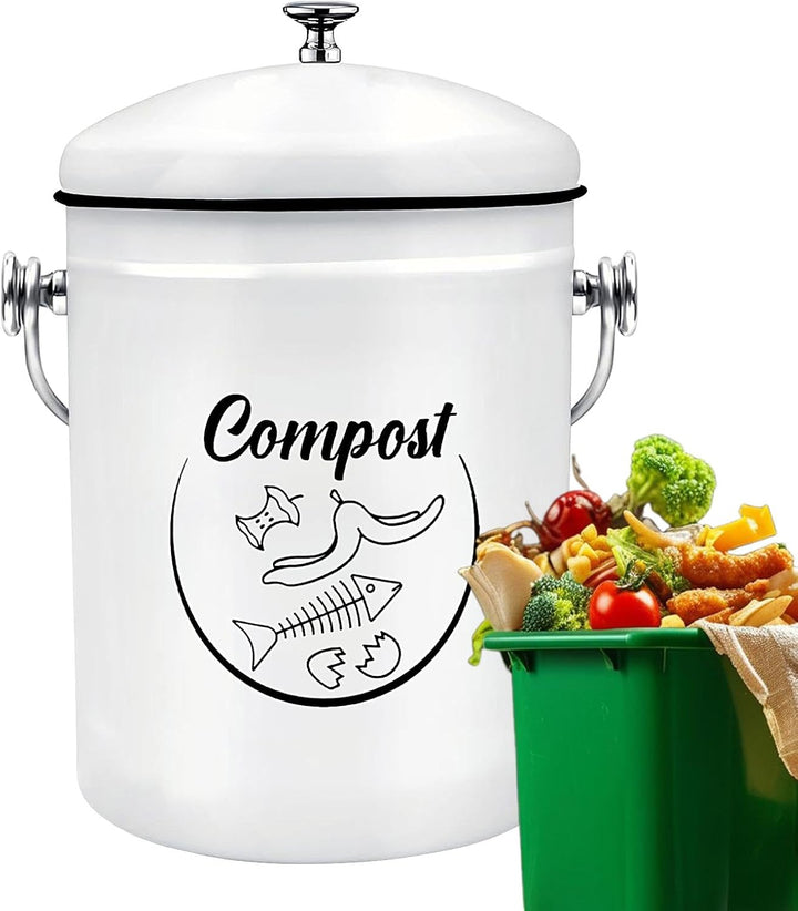 Counter -Kompostbehälter, Küchenthekekompost -Bucket | 5l Geruchsbeständiger Mülleimer Küchenkompost