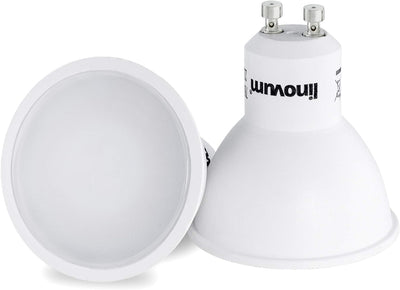 linovum 10 Stück fourSTEP Dim GU10 LED Lampe dimmbar mit 4-Schritt Dimmung, dimmbar ohne Dimmer mit