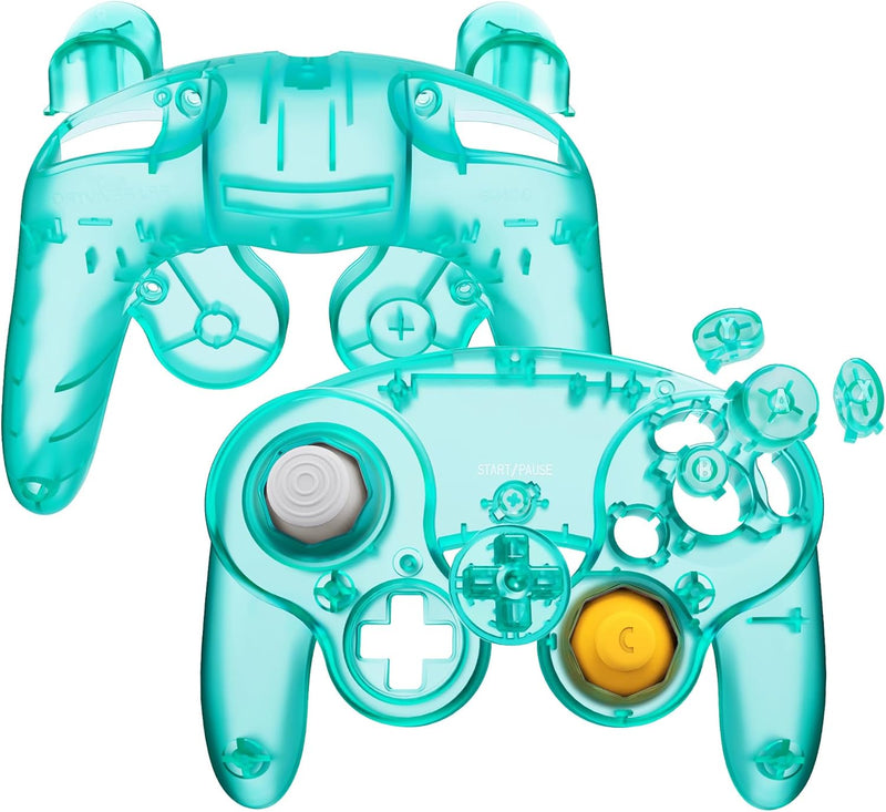 eXtremeRate Grips Case Shell kompatibel mit Nintendo Game Cube Controller, DIY-Ersatz Griff Gehäuse/