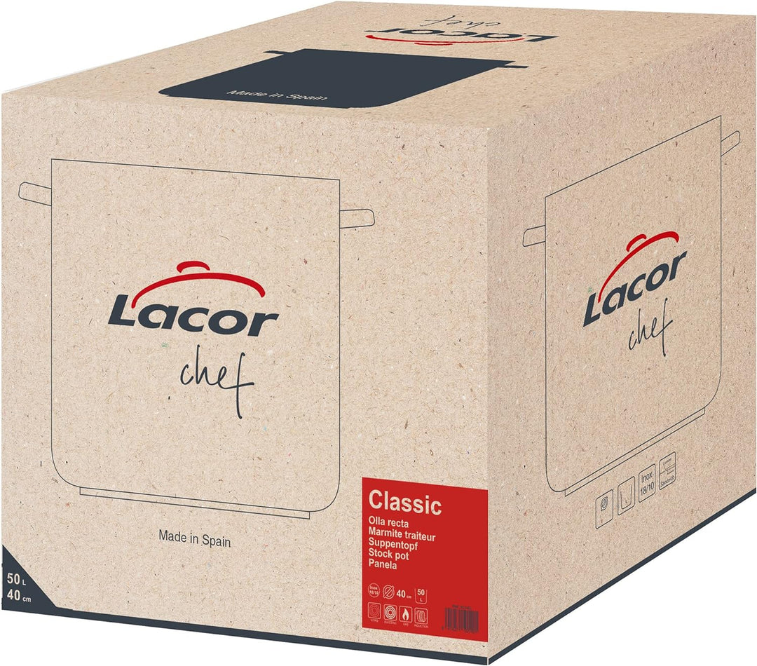 Lacor OLLA R.40 Chef-INOX, Edelstahl, Silber