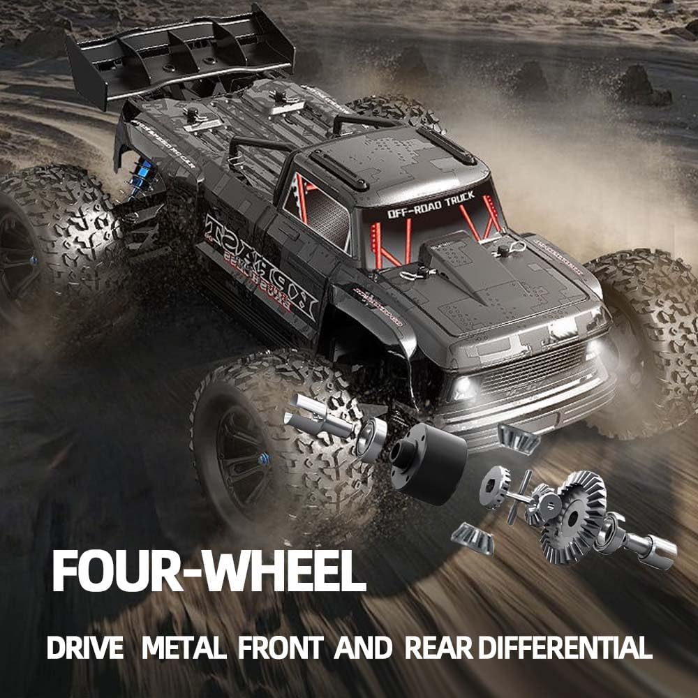 X-Verse 1:12 70KM/H Ferngesteuertes Auto für Erwachsene, 4WD Wasserdichtes Schnelles RC Truck mit 3S