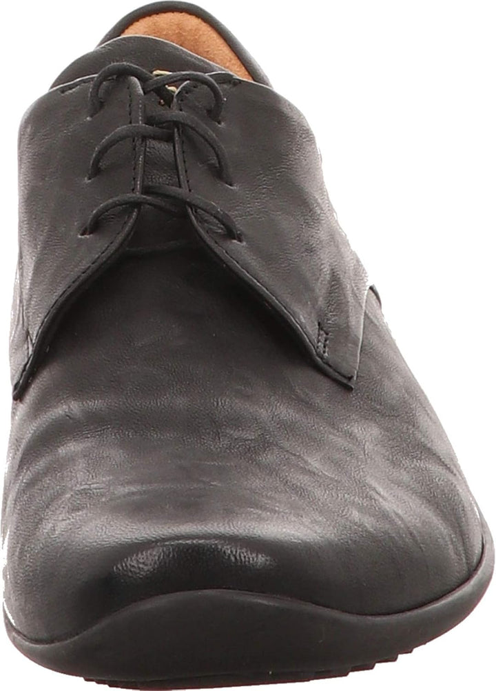 Think! Herren Stone Nachhaltige Wechselfussbett Schnürhalbschuhe 42.5 EU 0000 Schwarz, 42.5 EU 0000