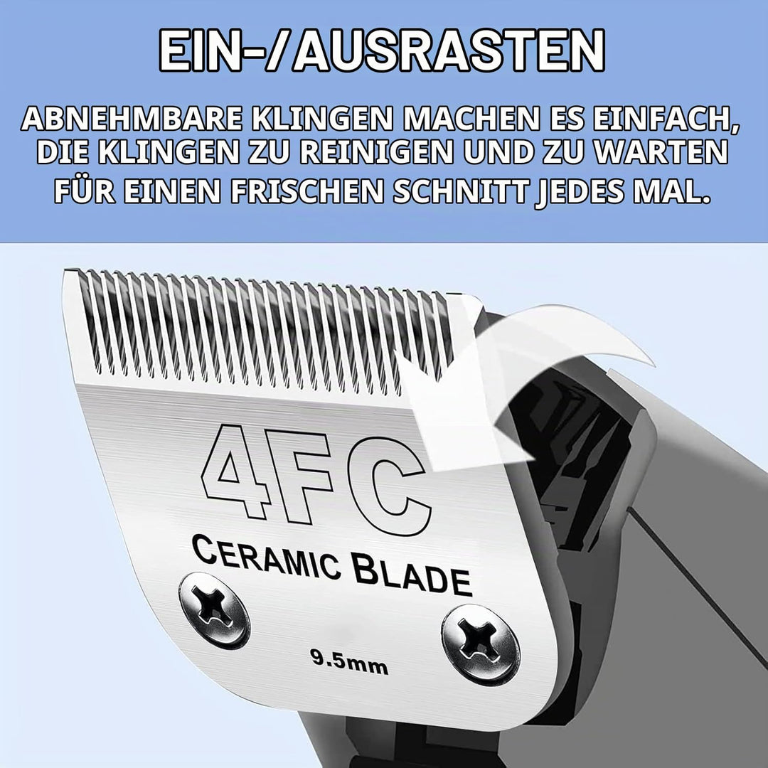 Ersatzklingen für Hundepflege, kompatibel mit Andis-, Oster- und Wahl-Schermaschinen (4FC), 4FC