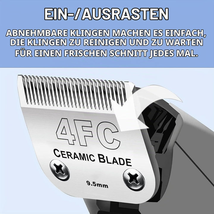 Ersatzklingen für Hundepflege, kompatibel mit Andis-, Oster- und Wahl-Schermaschinen (4FC), 4FC