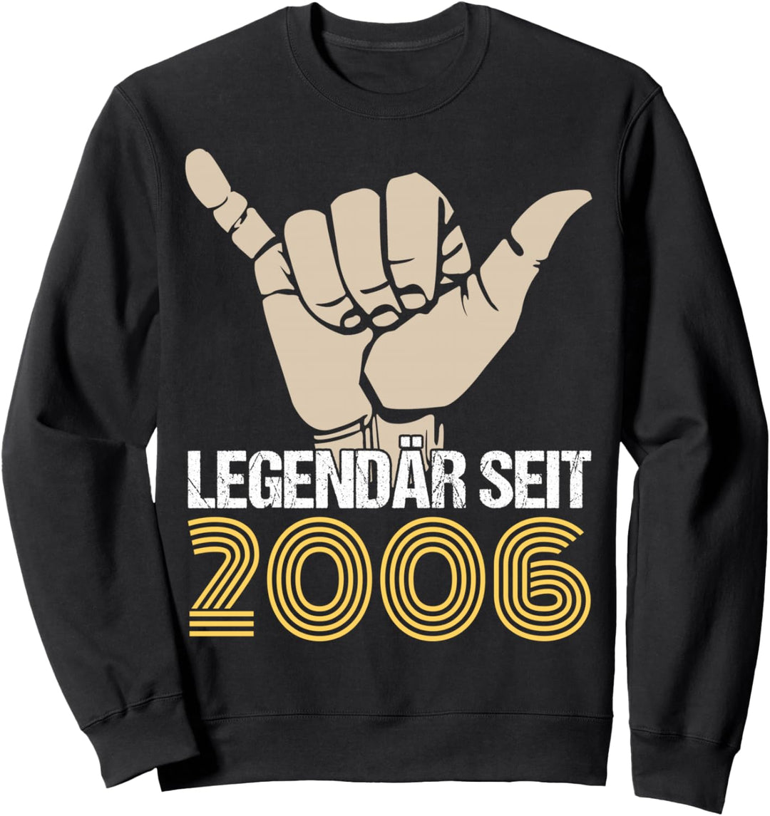 18. Geburtstag Junge Mädchen 18 Jahre 2006 Lustig Geschenk Sweatshirt