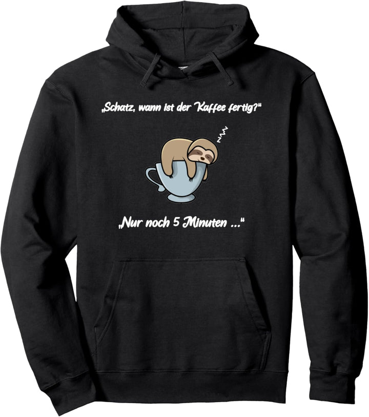 Schlaf Pyjama Schlafanzug Tasse Faultier Geschenk Pullover Hoodie