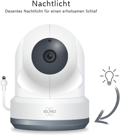 ELRO BC4000 Baby Monitor Royale Full HD Babyfon mit 12,7 cm Touchscreen und App 1080P / 4000 serie 1