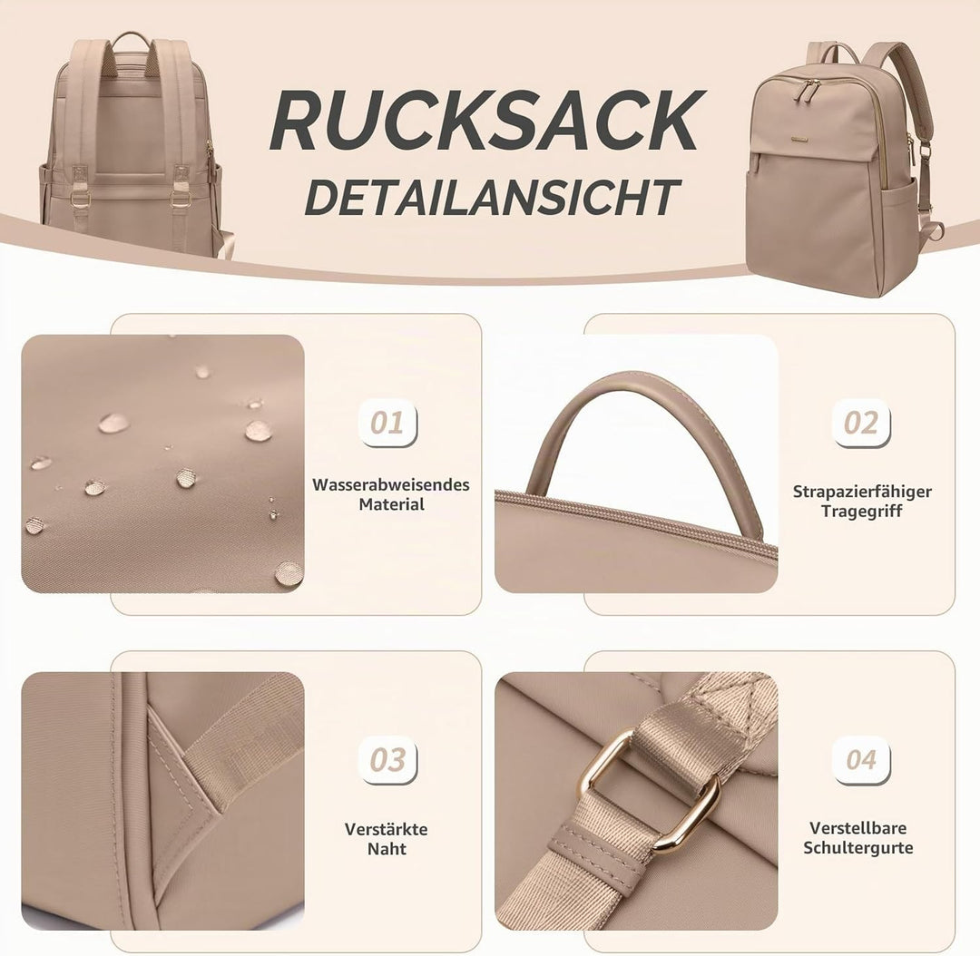 GOLF SUPAGS Frauen Rucksack Casual Daypack für Arbeit Reisen Hochschulen Rucksack Geldbörse Fits 15,