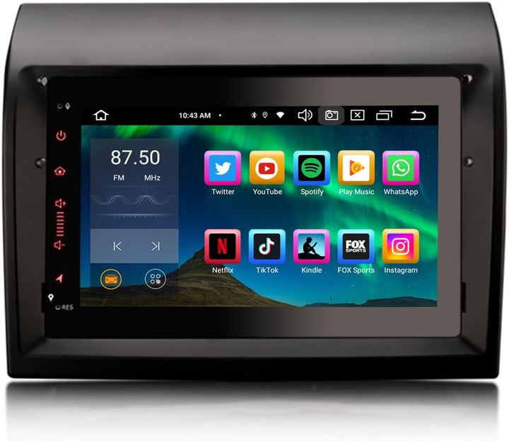 Erisin 7 Zoll 8-Kern 4GB+64GB Android 12 Autoradio Bluetooth mit GPS Navigation Für FIAT Ducato Citr