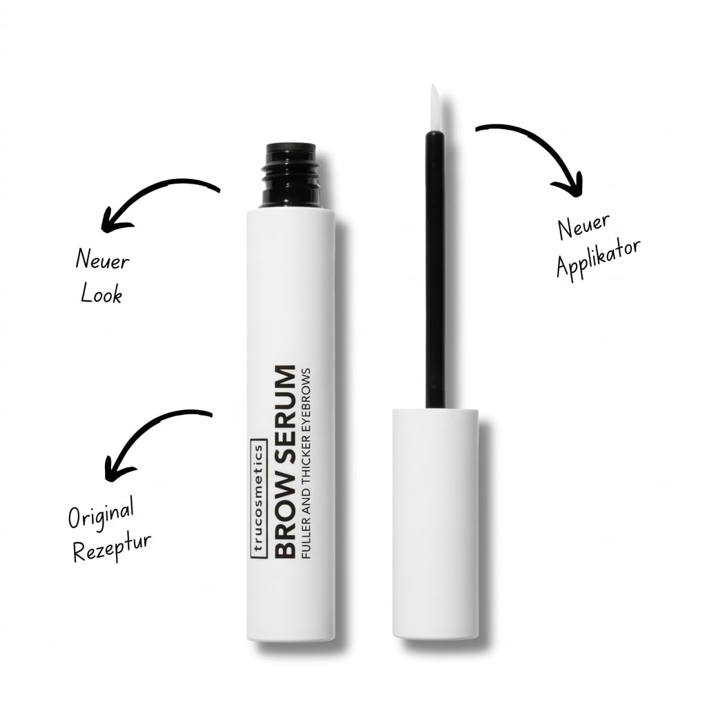 trucosmetics EYEBROW SERUM | Augenbrauenserum | volle und kräftige Brauen, füllt Lücken | 8 ml