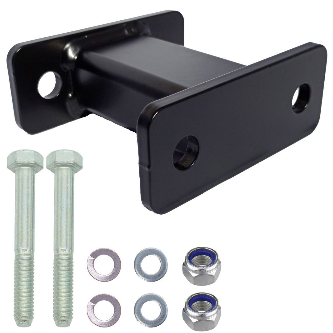 XIMPLIO Anhängerkupplung Verlängerung 125 mm Hakenverlängerung Adapter für Flanschkugel AHK 2 Loch 9