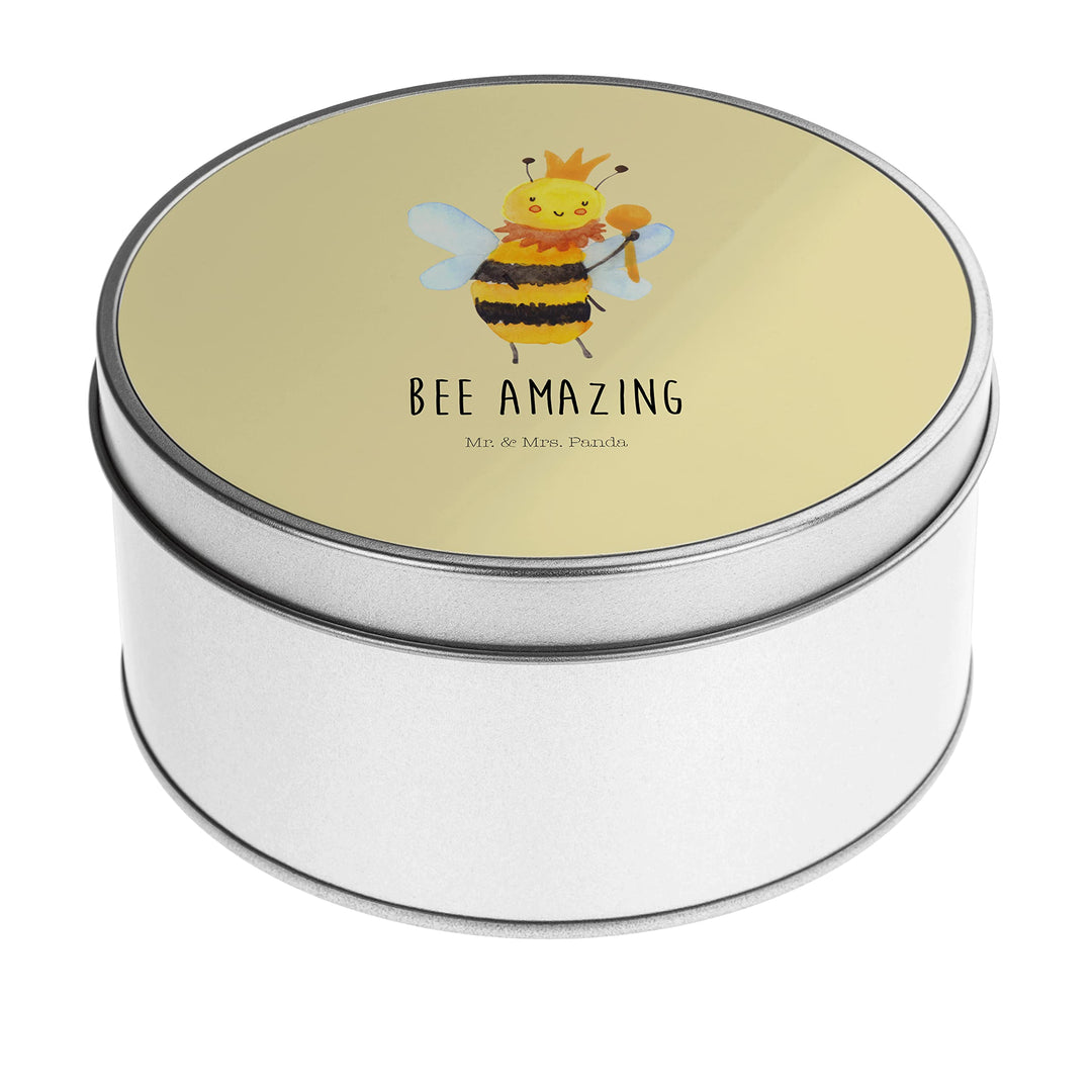 Mr. & Mrs. Panda Blechdose rund Biene König - Geschenk, Keksdose, Blechdosen mit Deckel, Wespe, Vorr