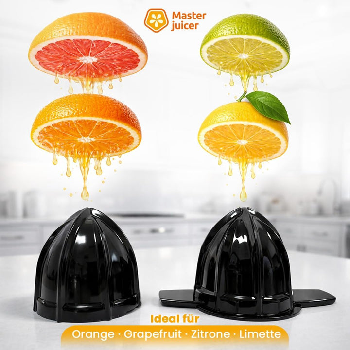 MasterJuicer: Saftpresse Elektrisch | 700 ml, Bidirektionale Rotation, 40W | 2 Kegel, BPA-frei, Trop
