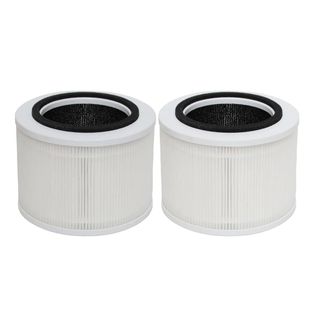 PUREBURG Ersatzfilter kompatibel mit Vibrix PureFlow30 Luftreiniger 30 M², 2er-Pack H13 HEPA Aktivko