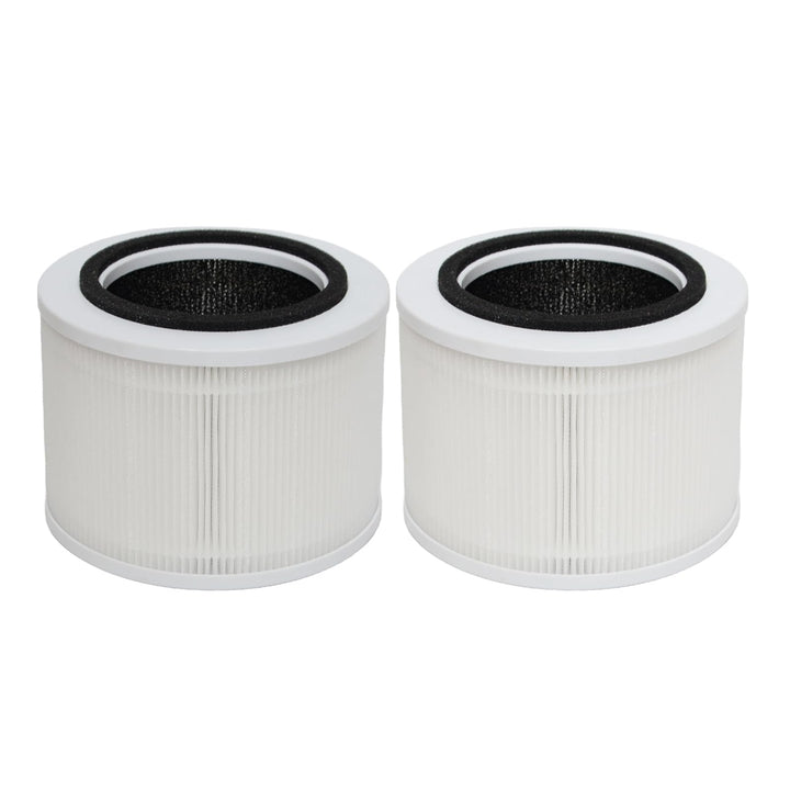 PUREBURG Ersatzfilter kompatibel mit Vibrix PureFlow30 Luftreiniger 30 M², 2er-Pack H13 HEPA Aktivko