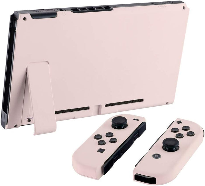 eXtremeRate Hülle Case für Nintendo Switch Joycon/Konsole, Rückgehäuse&Kickstand für Switch Console,