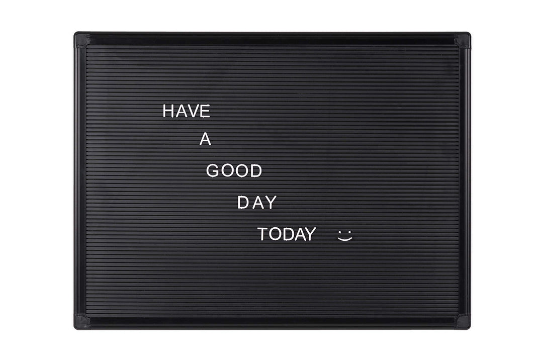 Bi-Office 600 x 450 mm, Hochformat, Maya Letterboard Aluminium, hochkapazitiv, Schwarz