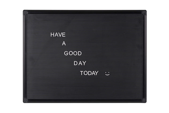 Bi-Office 600 x 450 mm, Hochformat, Maya Letterboard Aluminium, hochkapazitiv, Schwarz