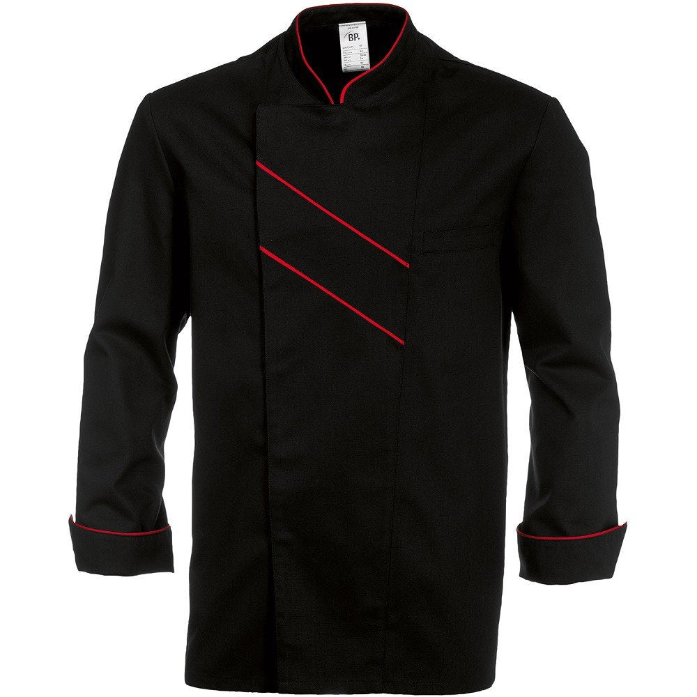 BP Gourmet 1538-400-3281 Kochjacke - Langarm - Mit Lüftungsschlitzen - Normale Passform - Grösse: 60