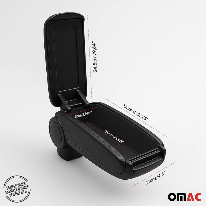 Mittelarmlehne Armlehne kompatiel mit VW Caddy 2015-2020 Schwarz Passform