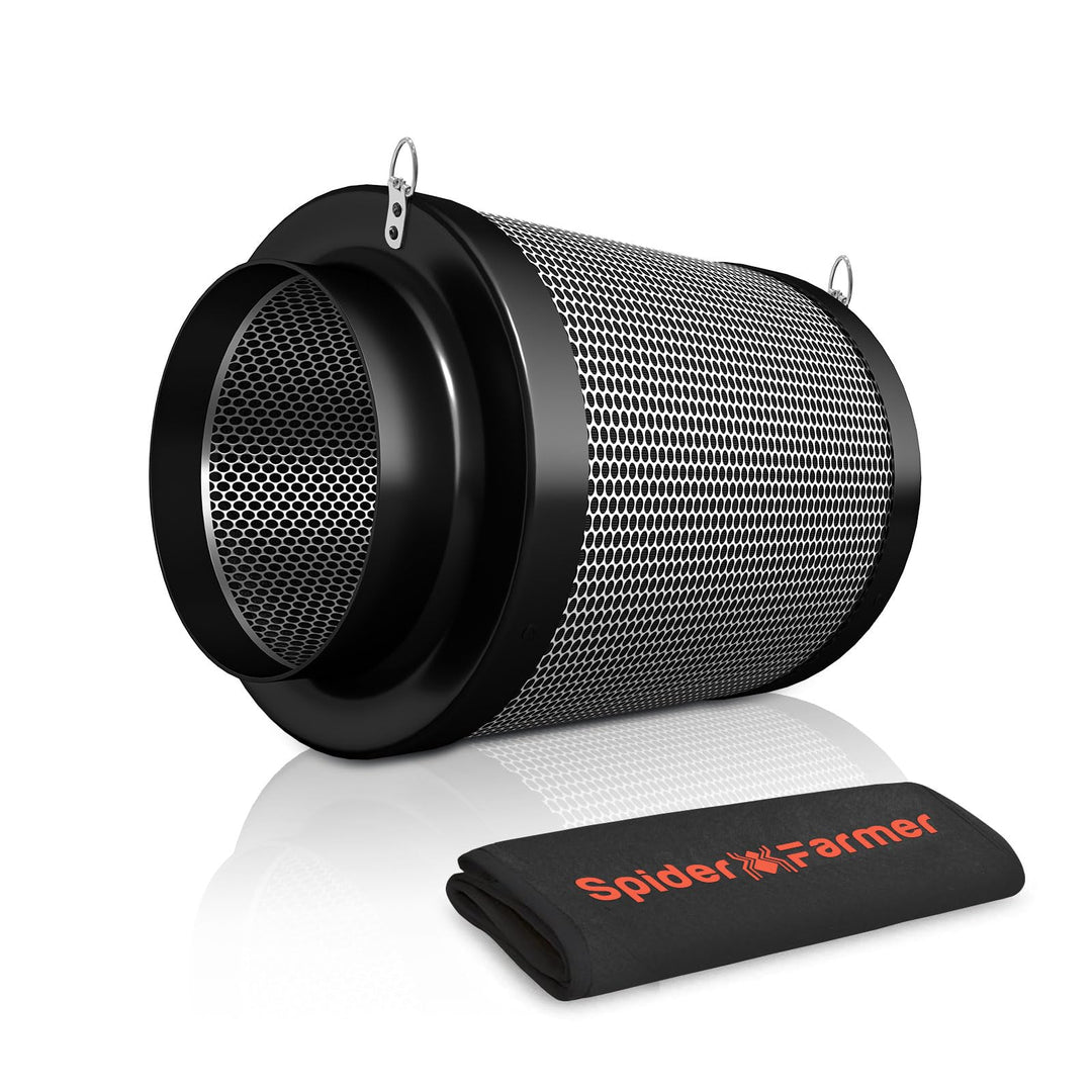 Spider Farmer 150 mm/6 inch Kohlefilter für Growzelt, Luftkohlefilter mit Premium Australien Virgin