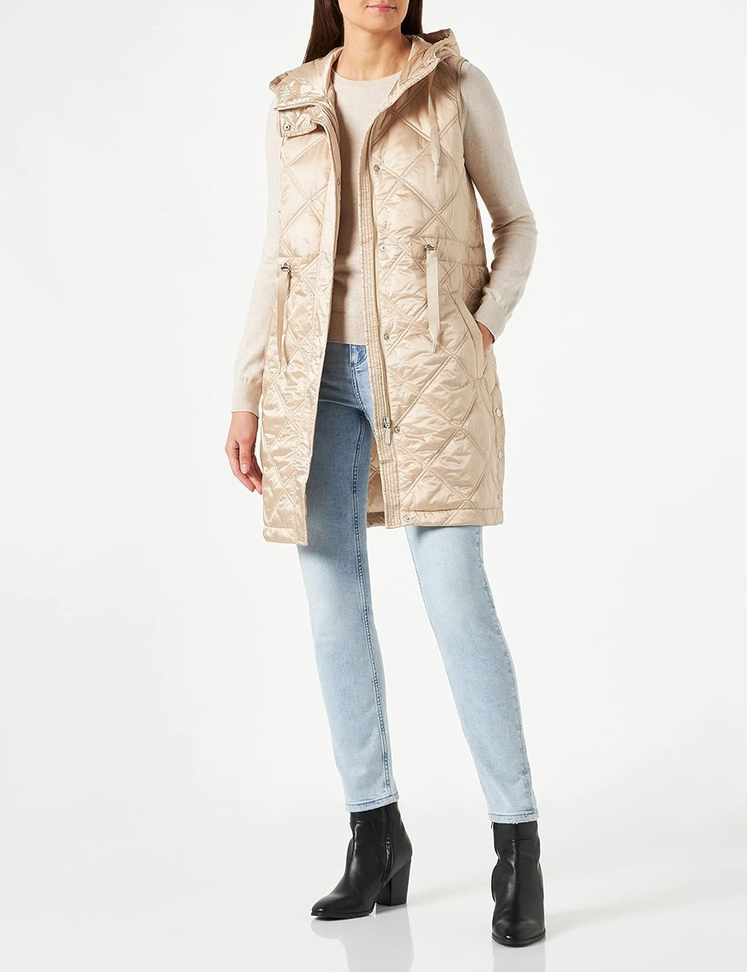 comma Damen Daunenweste 36 Beige 8031, 36 Beige 8031