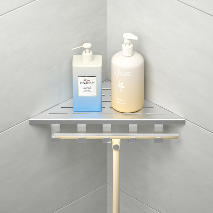 Eck-Duschregal Edelstahl 304,Eckregal Dusche 25.4cm,Duschablage Ecke für Badrenovierung,Eckablage Du
