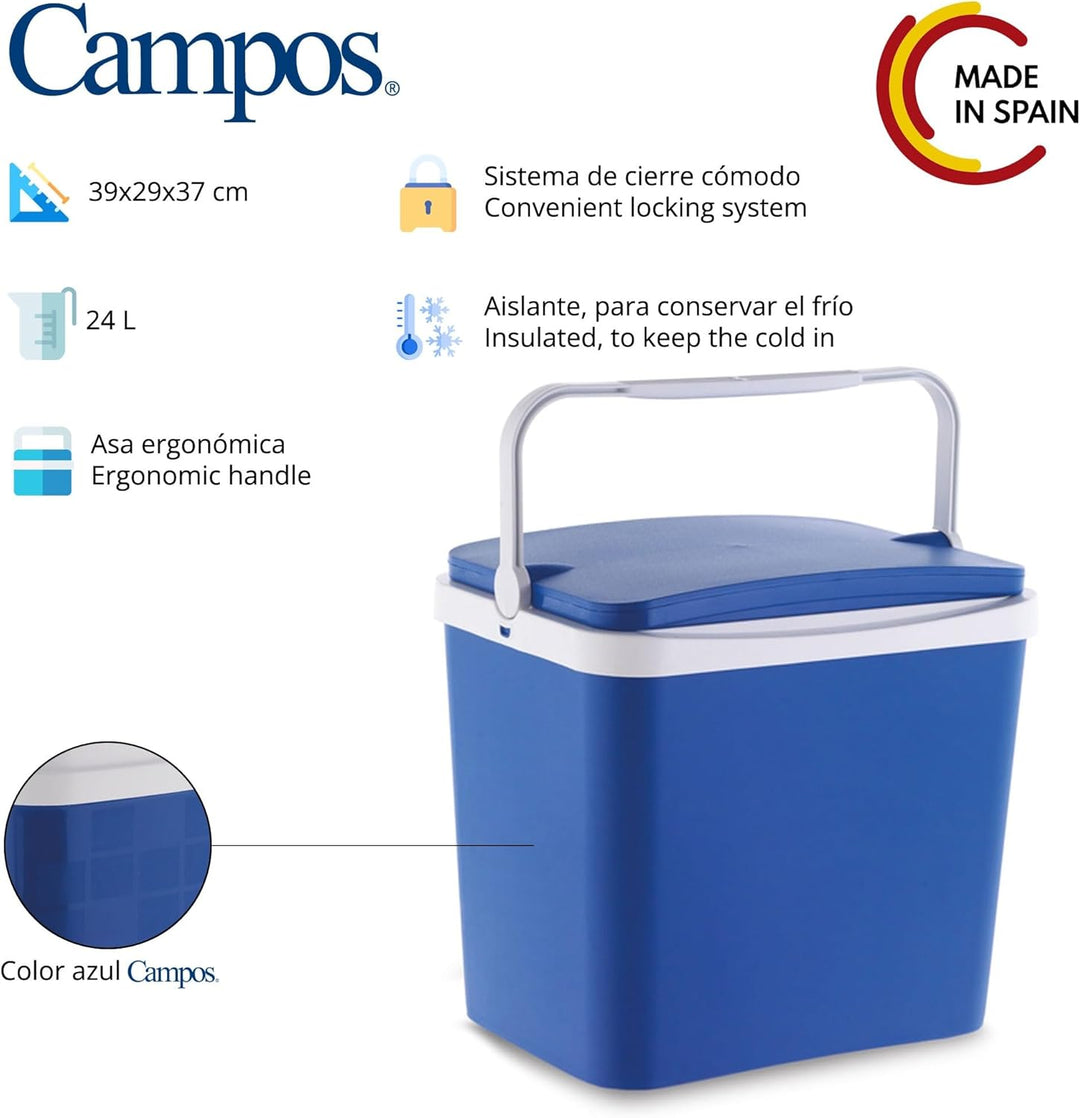 Campos 14400 Kühlbox für unterwegs, hermetischer Verschluss 24 l