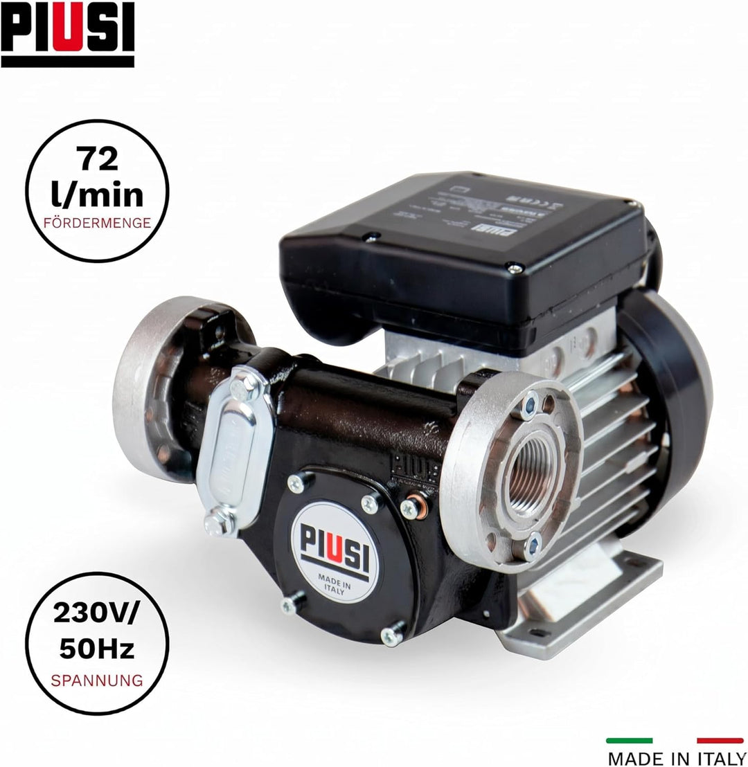 230V Dieselpumpe Panther 72 Betankungspumpe Flügelzellenpumpe mit Filter 70 lmin Industrielle, Indus