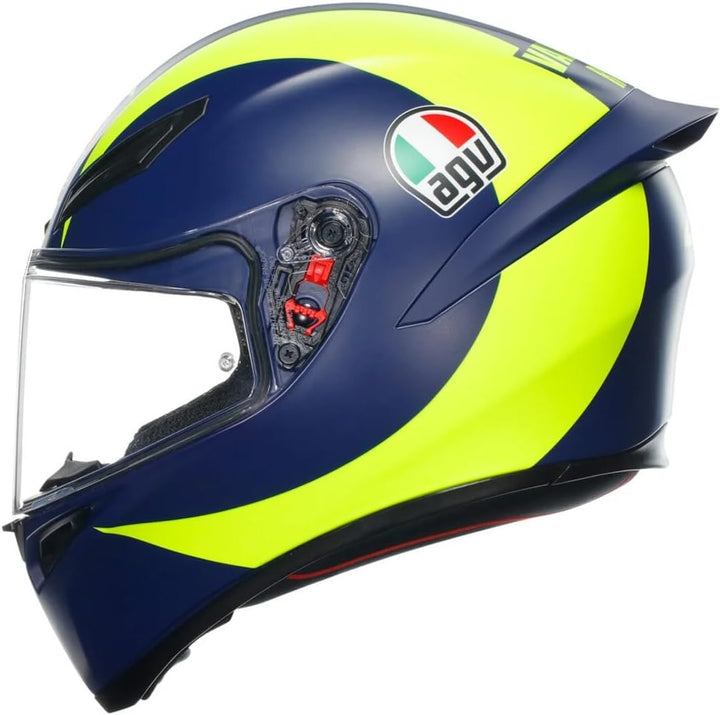 AGV K1 S Helm Unisex - Erwachsene XL blau/gelb, XL blau/gelb