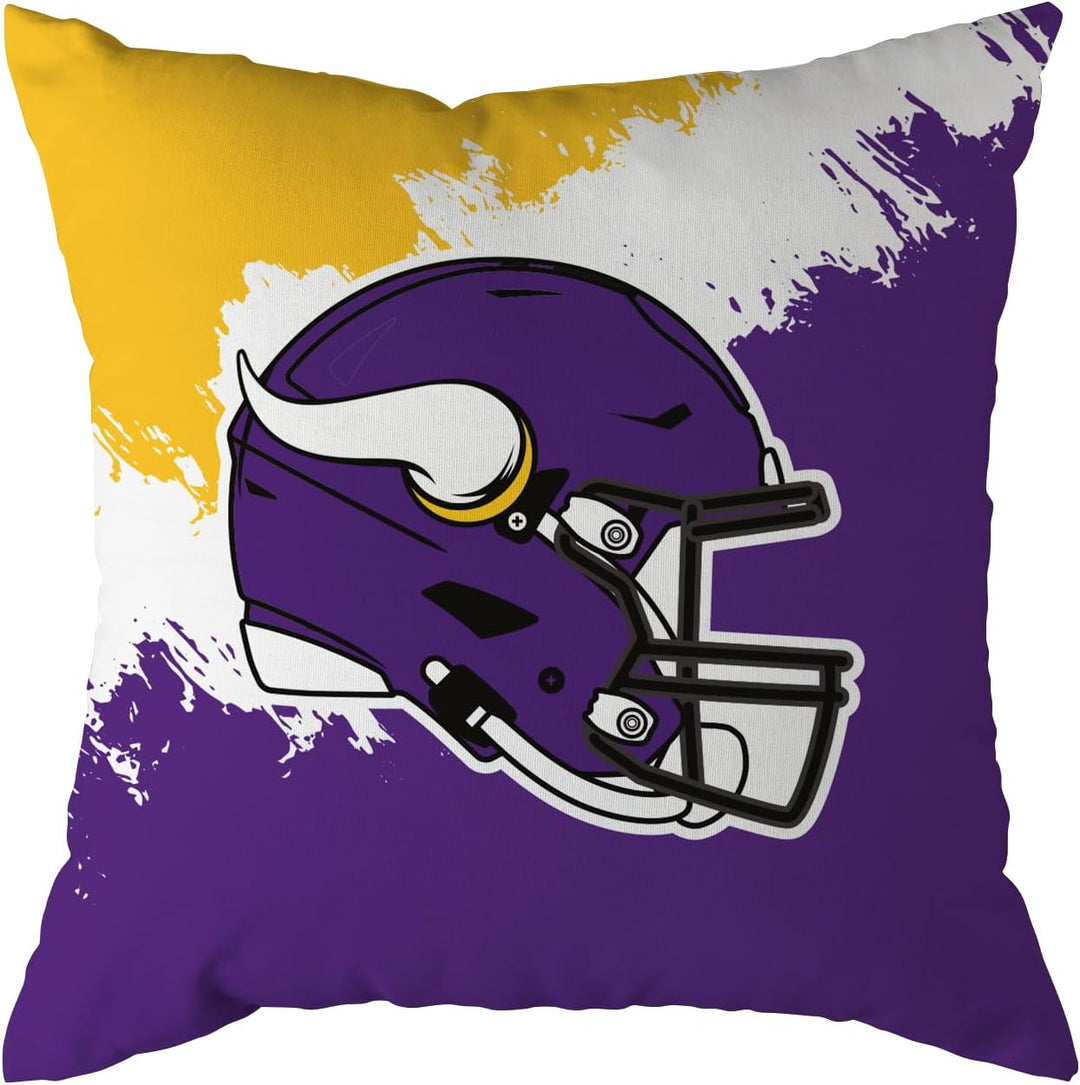 NFL Kissen Minnesota Vikings Football Cushion Brush Pillow Sofakissen 50x50cm