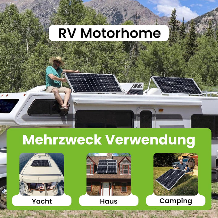 Offgridtec 50 Watt Solarmodul/Solarpanel/Solarzelle 12V, 3-01-001260